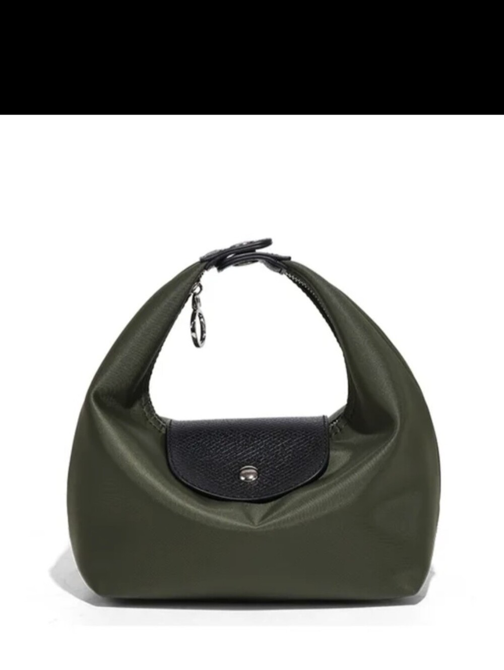 Green & Black Hobo Shoulder Bag To Wear 3 Different Ways